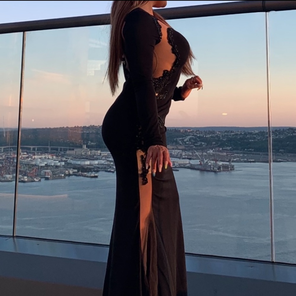 Black gown